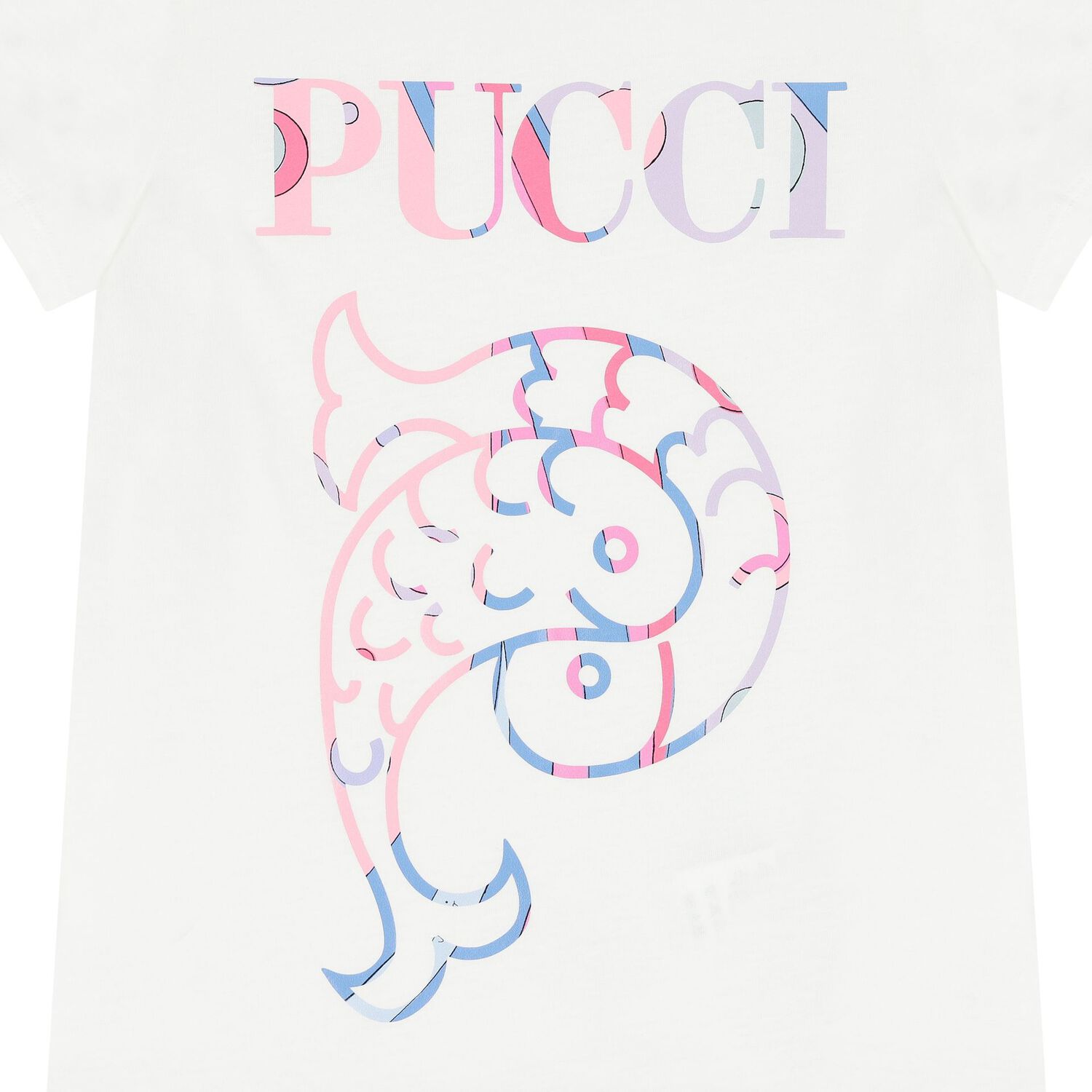 تيشرت بنات بالشعار باللون الابيض , 4, hi-res