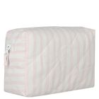 Baby Girls White & Pink Wash Bag, 2, hi-res