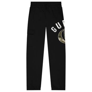 Boys Black Logo Joggers