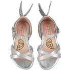 Girls Silver Leather Heavenly Sandals, 1, hi-res