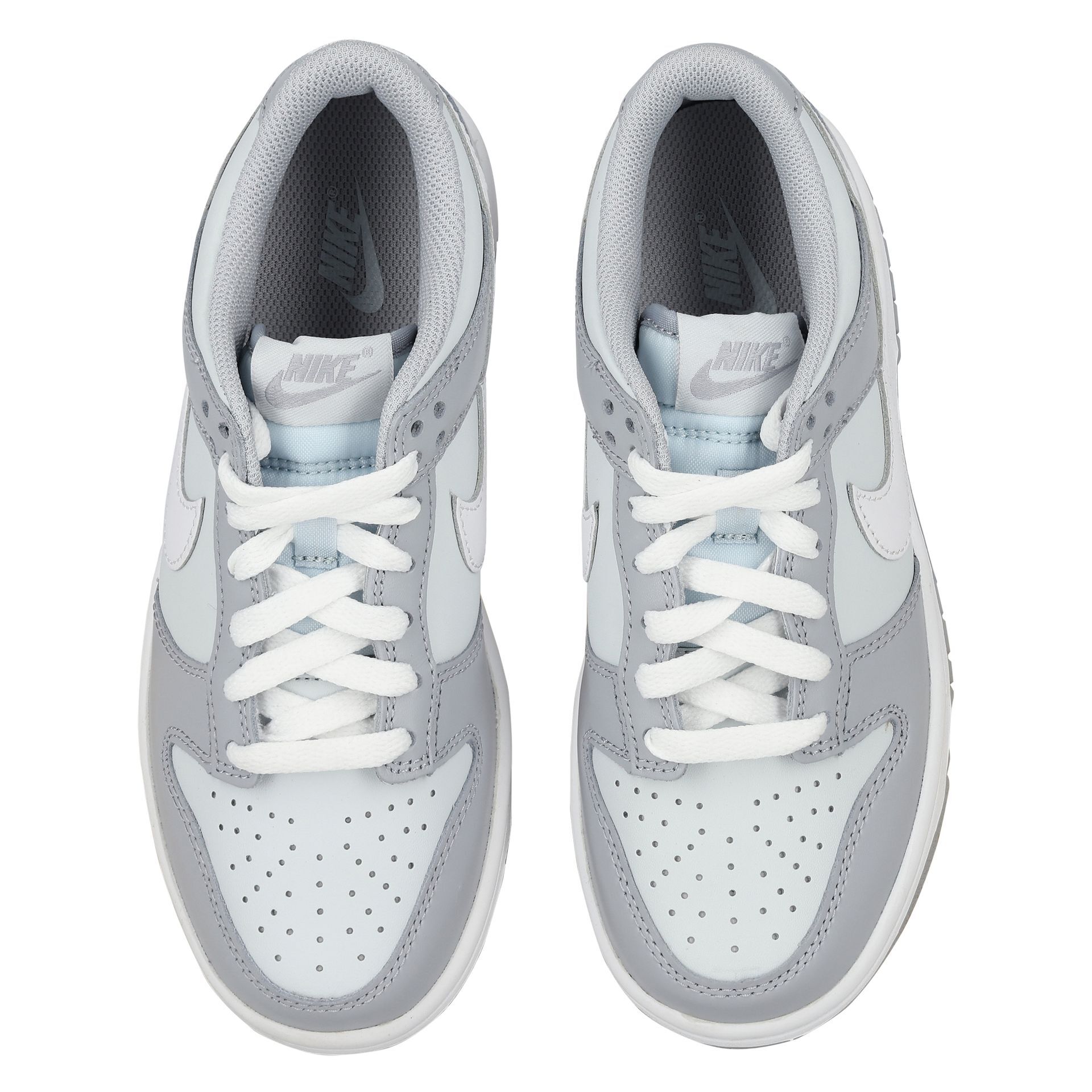 Nike Kids Grey & White Dunk Low Trainers | Junior Couture USA