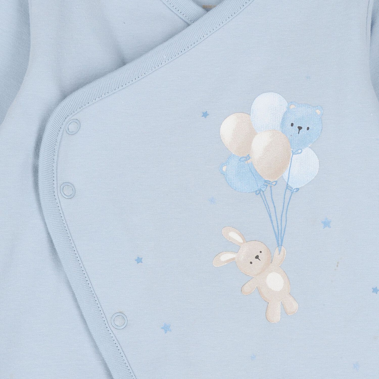Baby Girls White & Blue Balloon Babygrow Gift Set, 2, hi-res