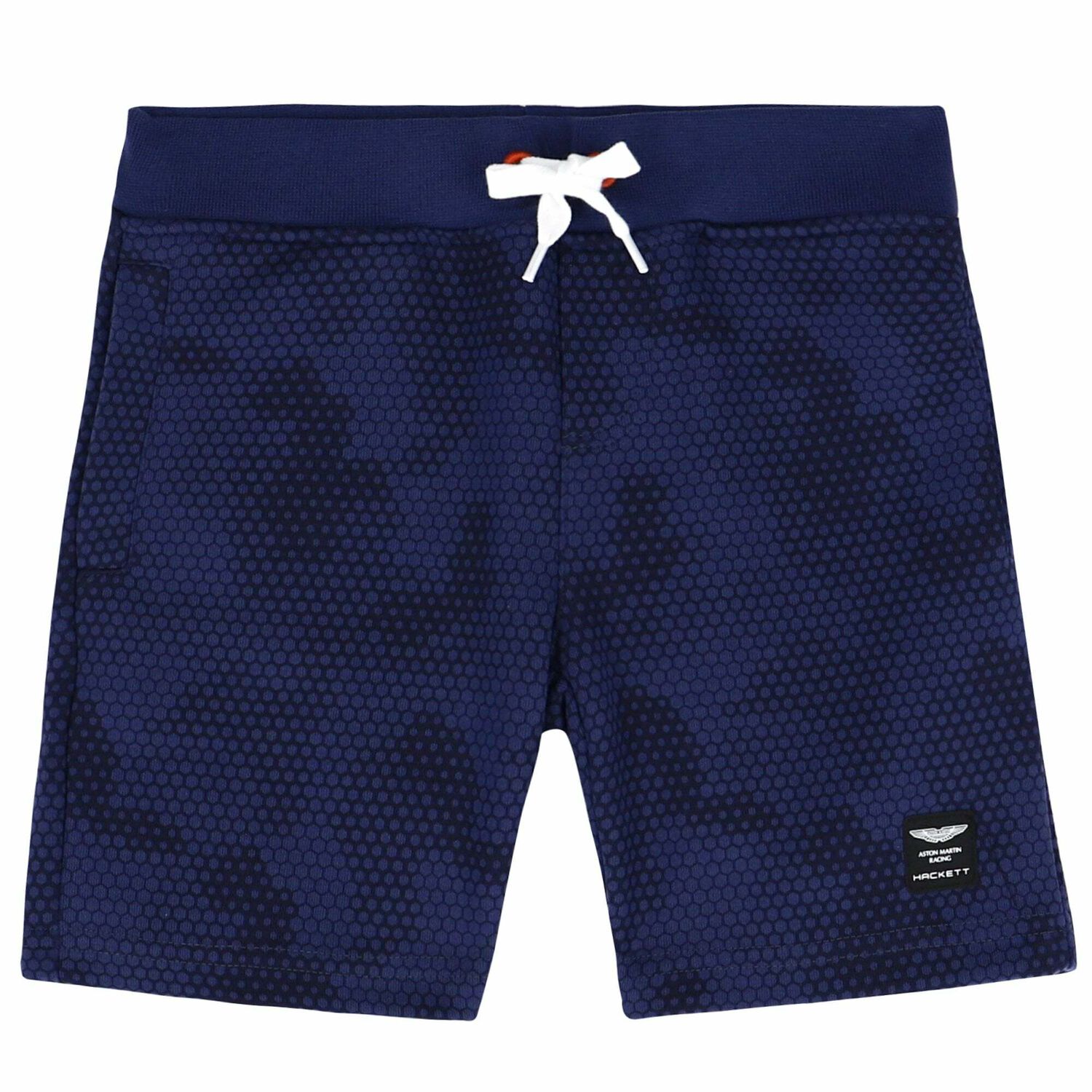 Boys Navy Printed Shorts, 1, hi-res