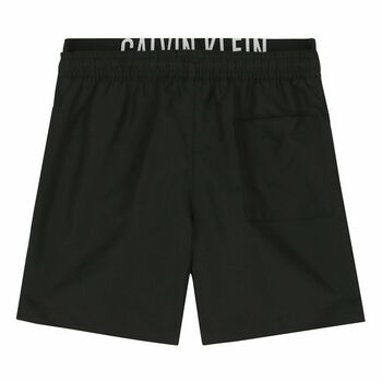 Boys Black Logo Swim Shorts