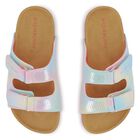 Girls Blue Embellished Sandals, 1, hi-res