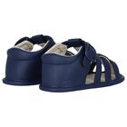 Baby Boys Navy Blue Sandals, 2, hi-res