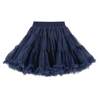 Girls Navy Blue Tulle Skirt