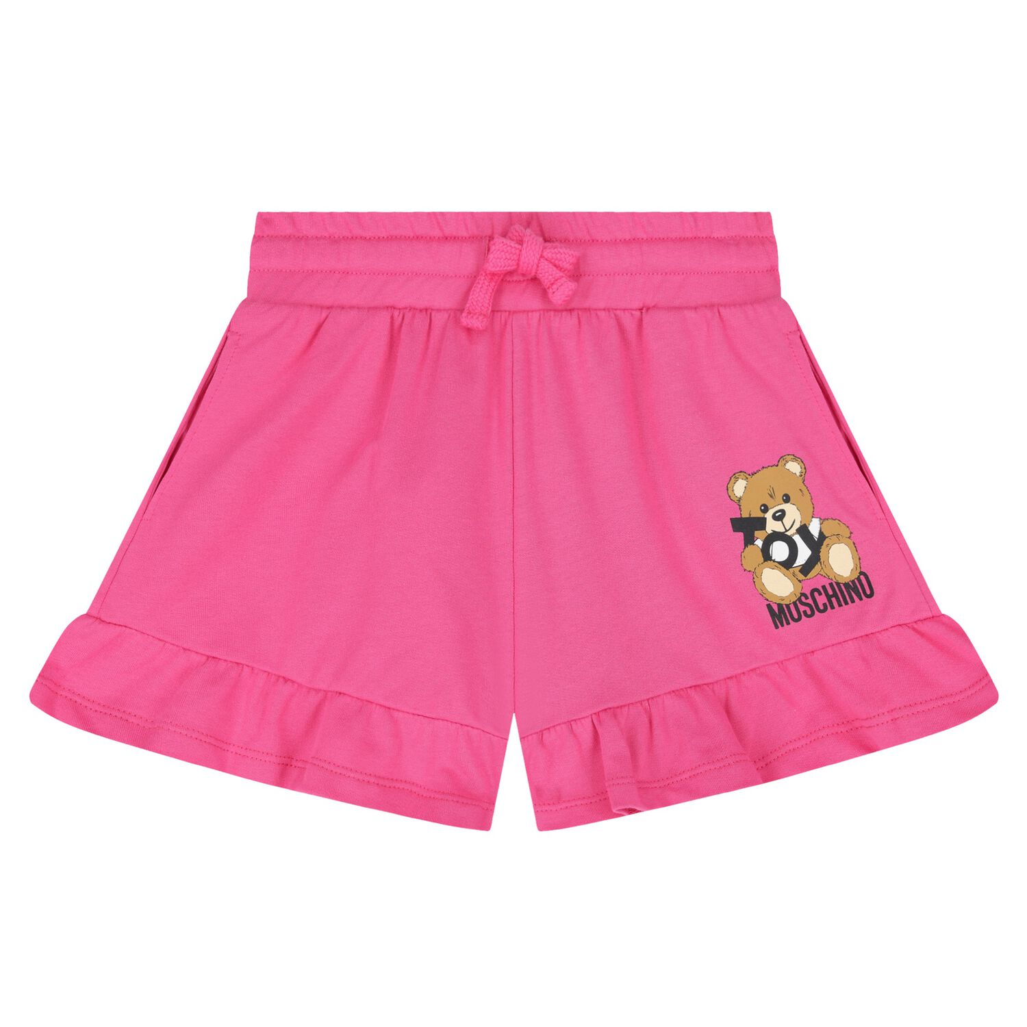Girls Pink Teddy Bear Shorts, 2, hi-res image number null