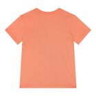 طقم شورت اولاد بشعار الدب باللون الازرق والبرتقالى , 1, hi-res