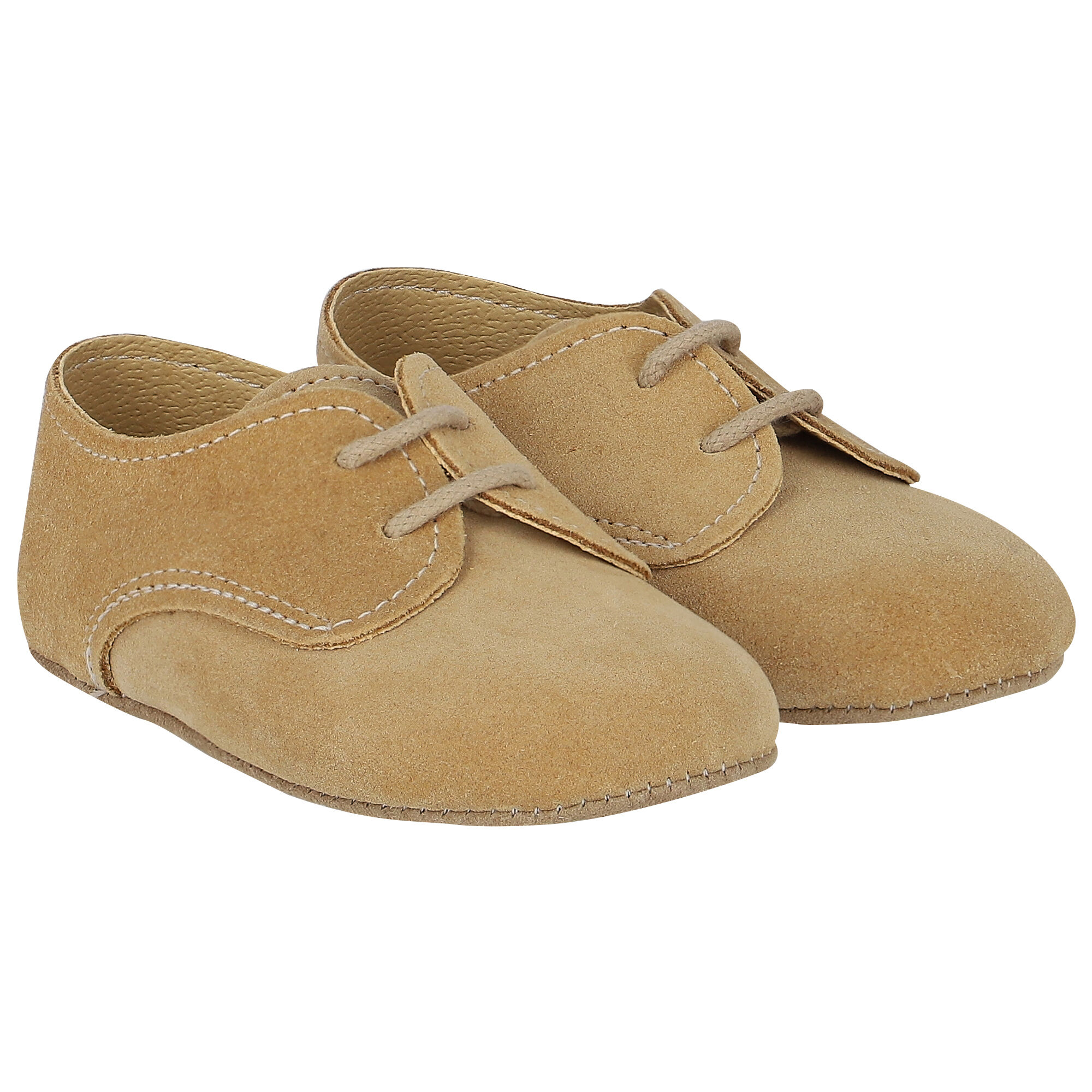 Early Days Baby Boys Beige Suede Pre Walker Shoes Junior Couture USA