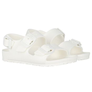 White Milano Eva Sandals
