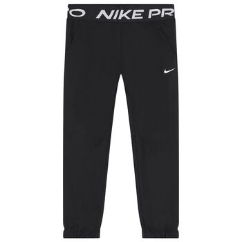 Girls Black Logo Joggers