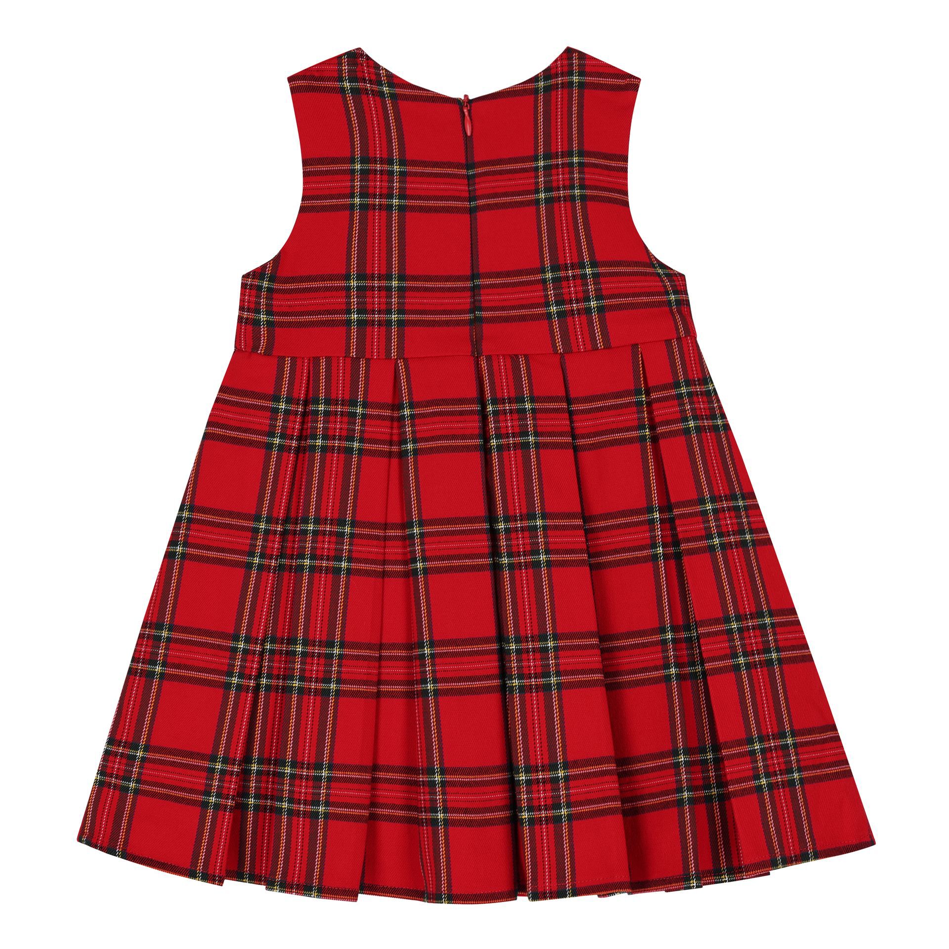 Red tartan dress baby clearance