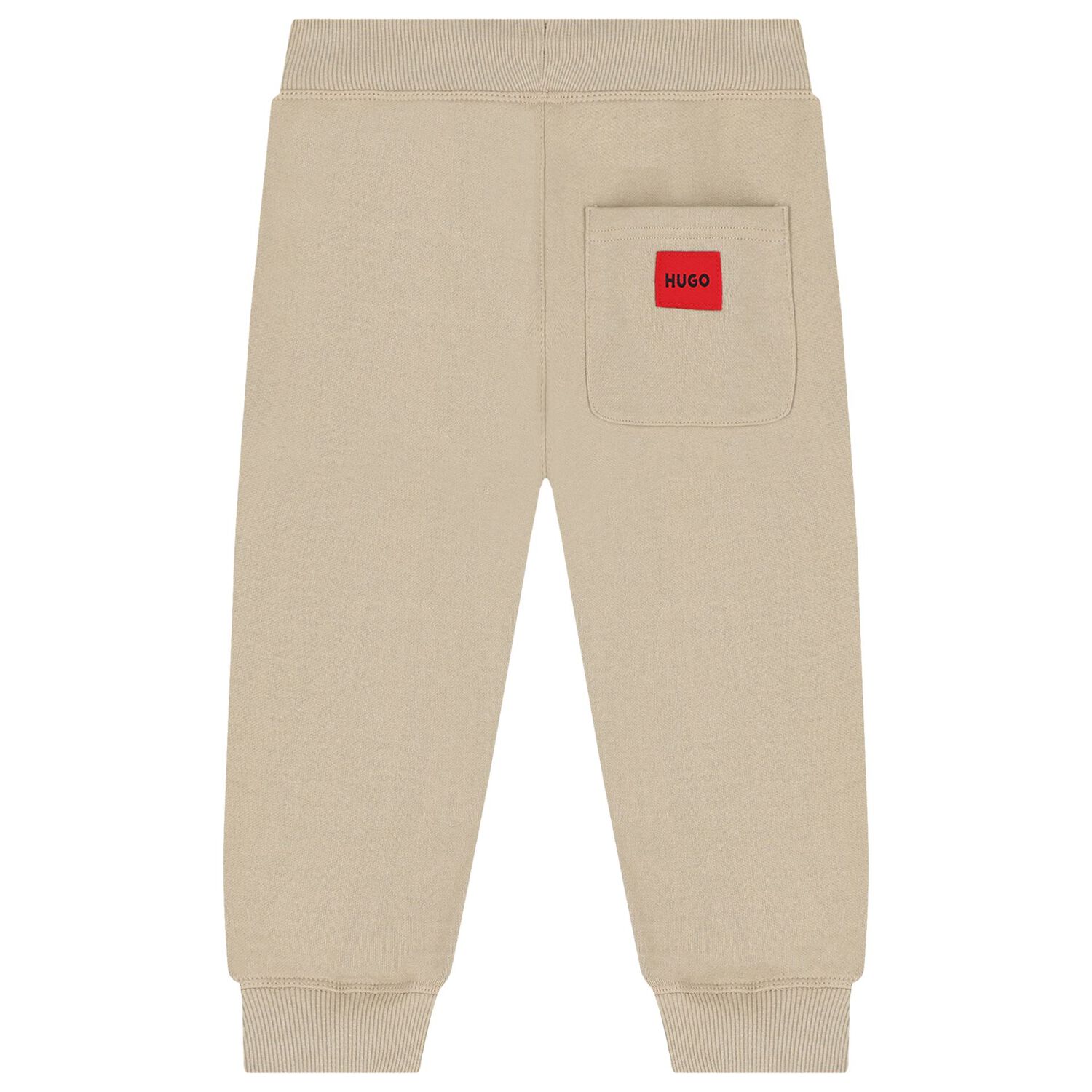 Boys Beige Logo Joggers, 1, hi-res