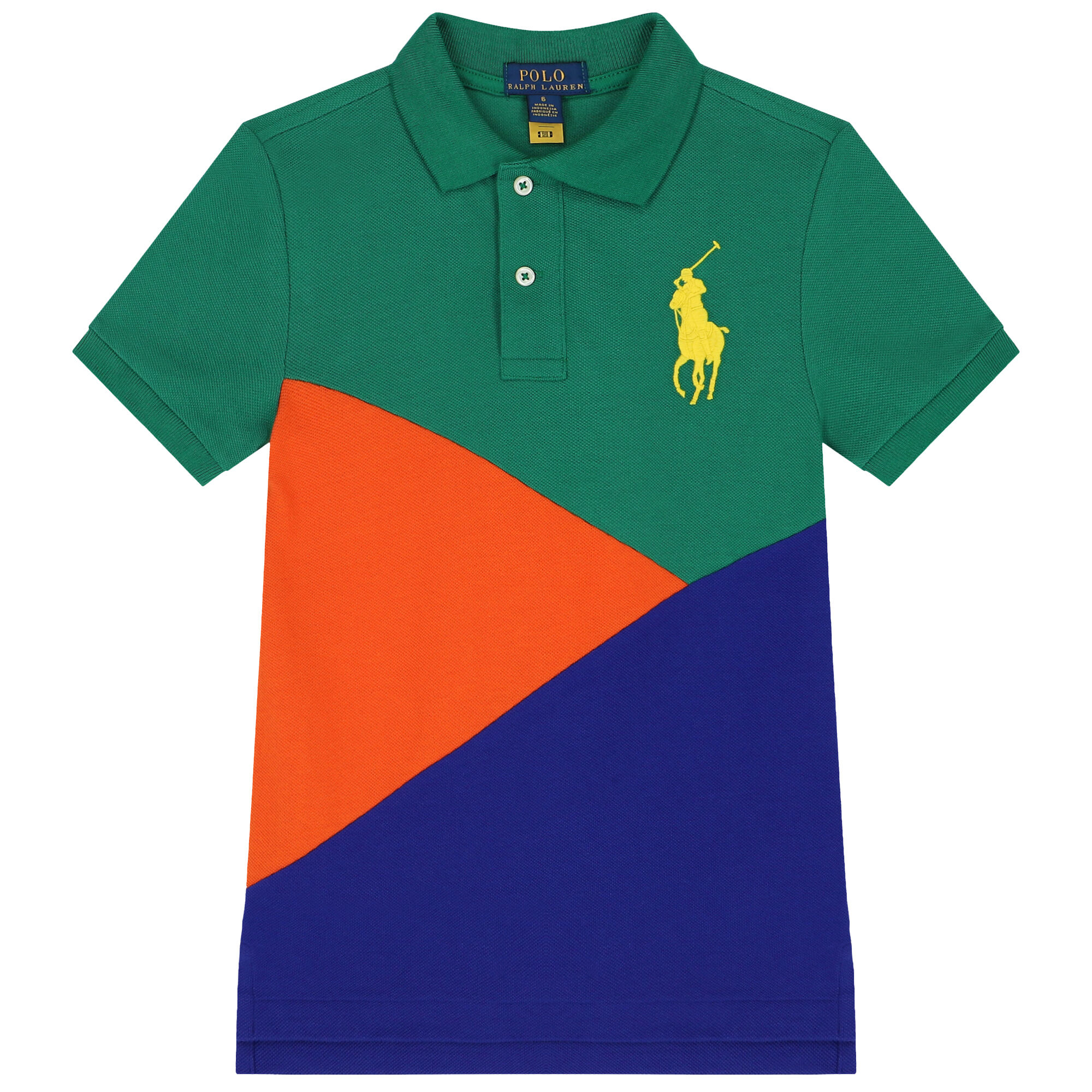 Orange and blue ralph lauren polo shirt clearance