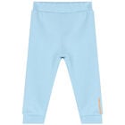 بدلة رياضية بالشعار باللون الازرق والابيض الاولاد (3قطع), 1, hi-res