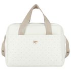Ivory & Beige Stars Baby Changing Bag, 1, hi-res