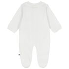 White & Beige Logo Babygrow Gift Set, 1, hi-res