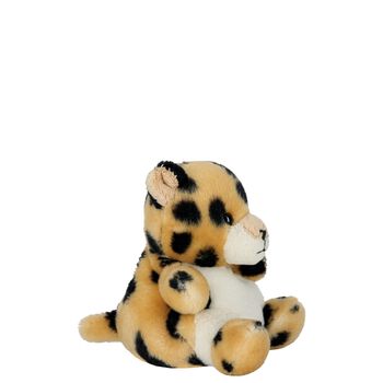 Palm Pals Beige & Black Chutney Cheetah Soft Toy ( 13cm )