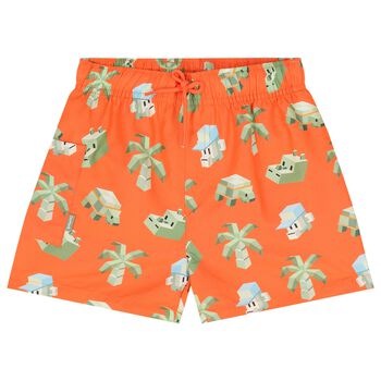 Boys Orange Swim Shorts