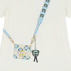 Girls Ivory Logo Bag Dress, 1, hi-res