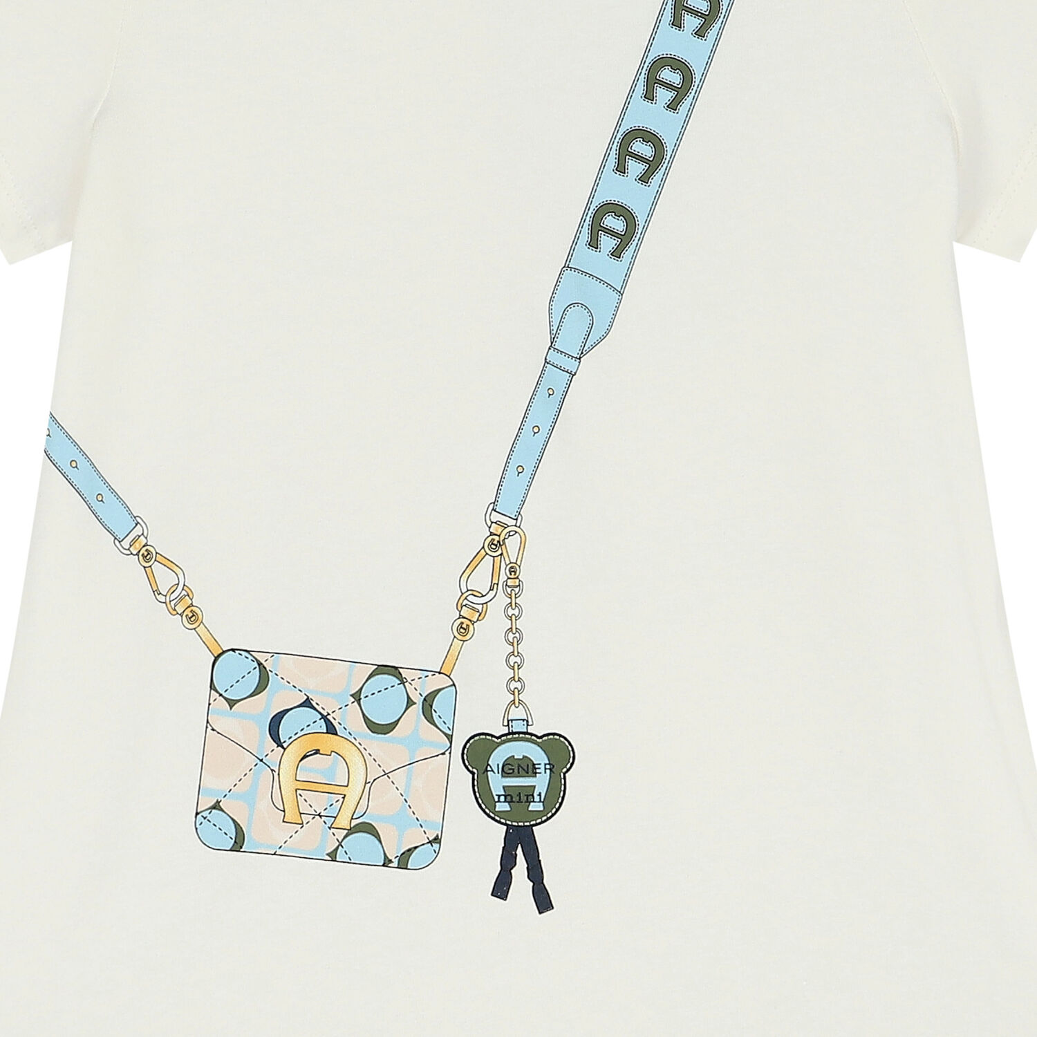 Girls Ivory Logo Bag Dress, 1, hi-res image number null