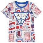 تيشيرت أولاد بالشعار باللون الأبيض , 3, hi-res