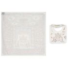 White & Blue Nutcracker Baby Carré Swaddle & Bib Gift Set, 1, hi-res