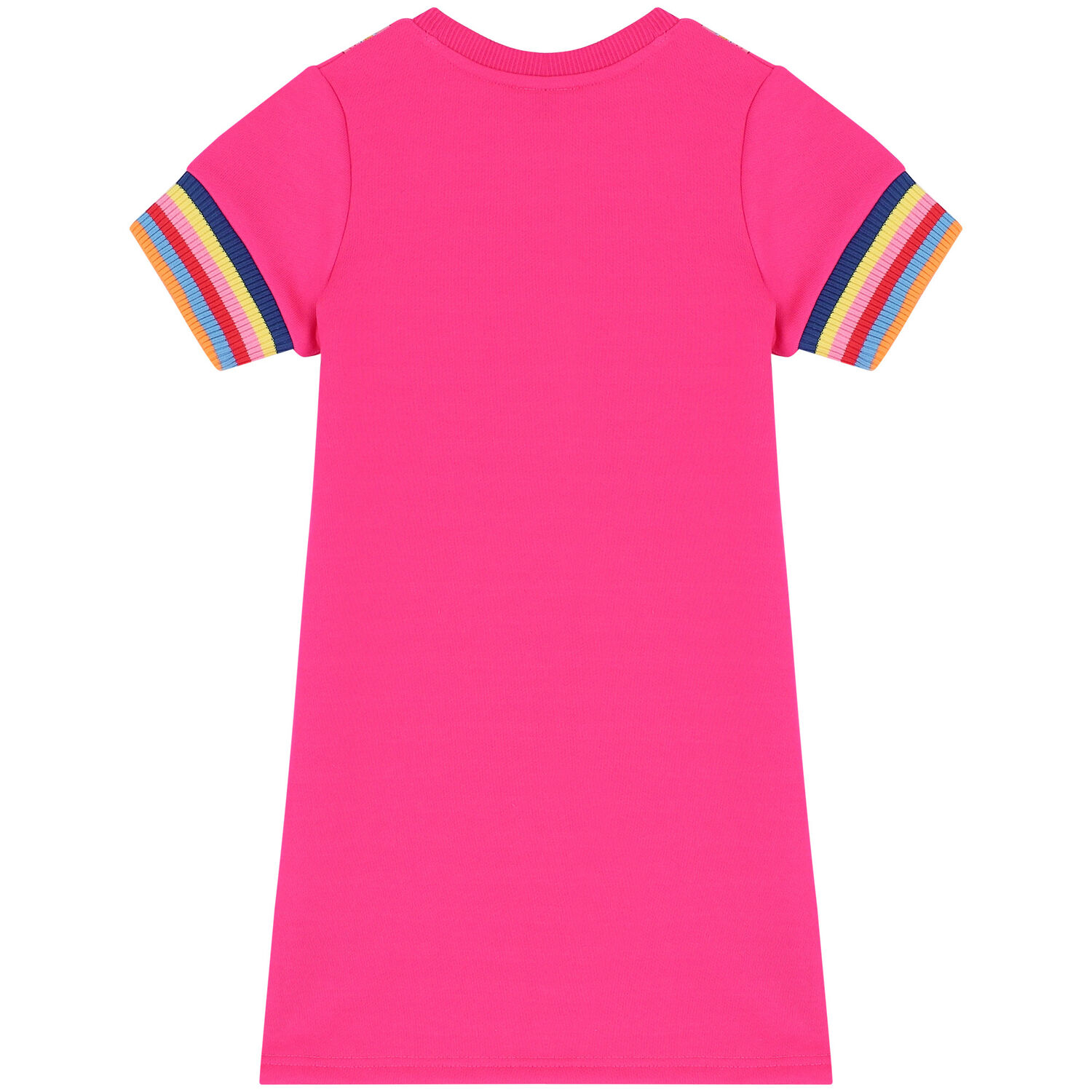 فستان بنات بطبعة شنطة باللون الوردي , 2, hi-res