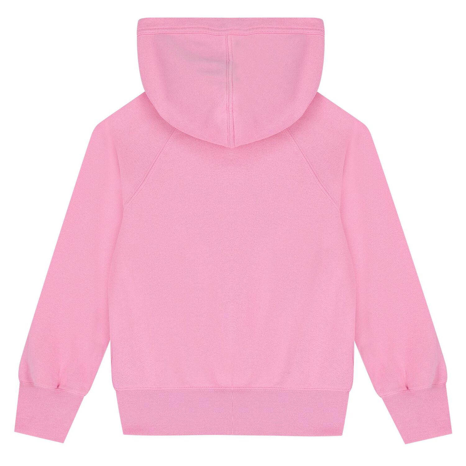 توب بنات هودي بالشعار باللون الوردي, 1, hi-res