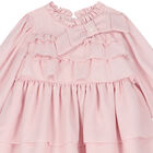 Younger Girls Pink Tiered Dress, 1, hi-res