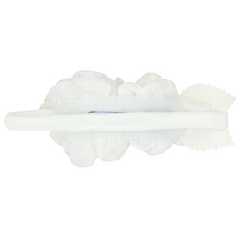 Girls White Flower Headband
