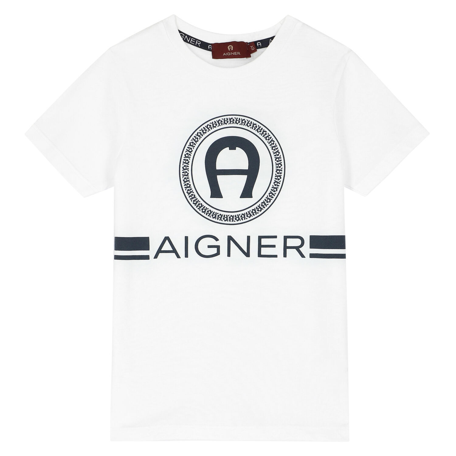 Boys White Logo T-Shirt, 1, hi-res image number null