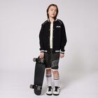 Girls Beige Logo Sleeveless Top, 1, hi-res