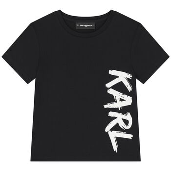 Boys Black Logo T-Shirt