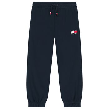 Boys Navy Blue Logo Joggers