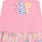 Girls Pink Logo Dress, 1, hi-res
