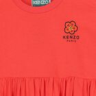 Younger Girls Red Boke Flower Dress, 1, hi-res