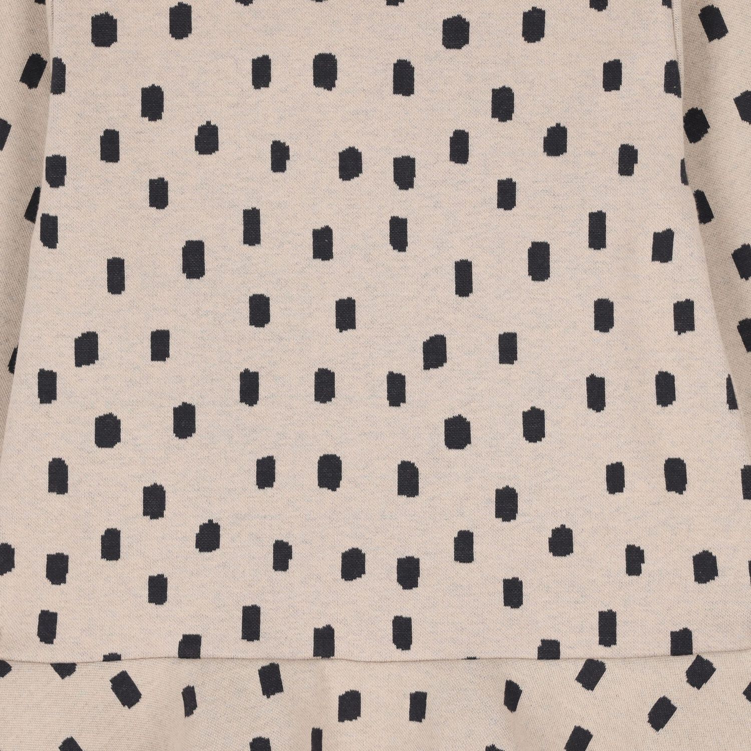 Girls Beige & Black Spot Dress Set, 2, hi-res
