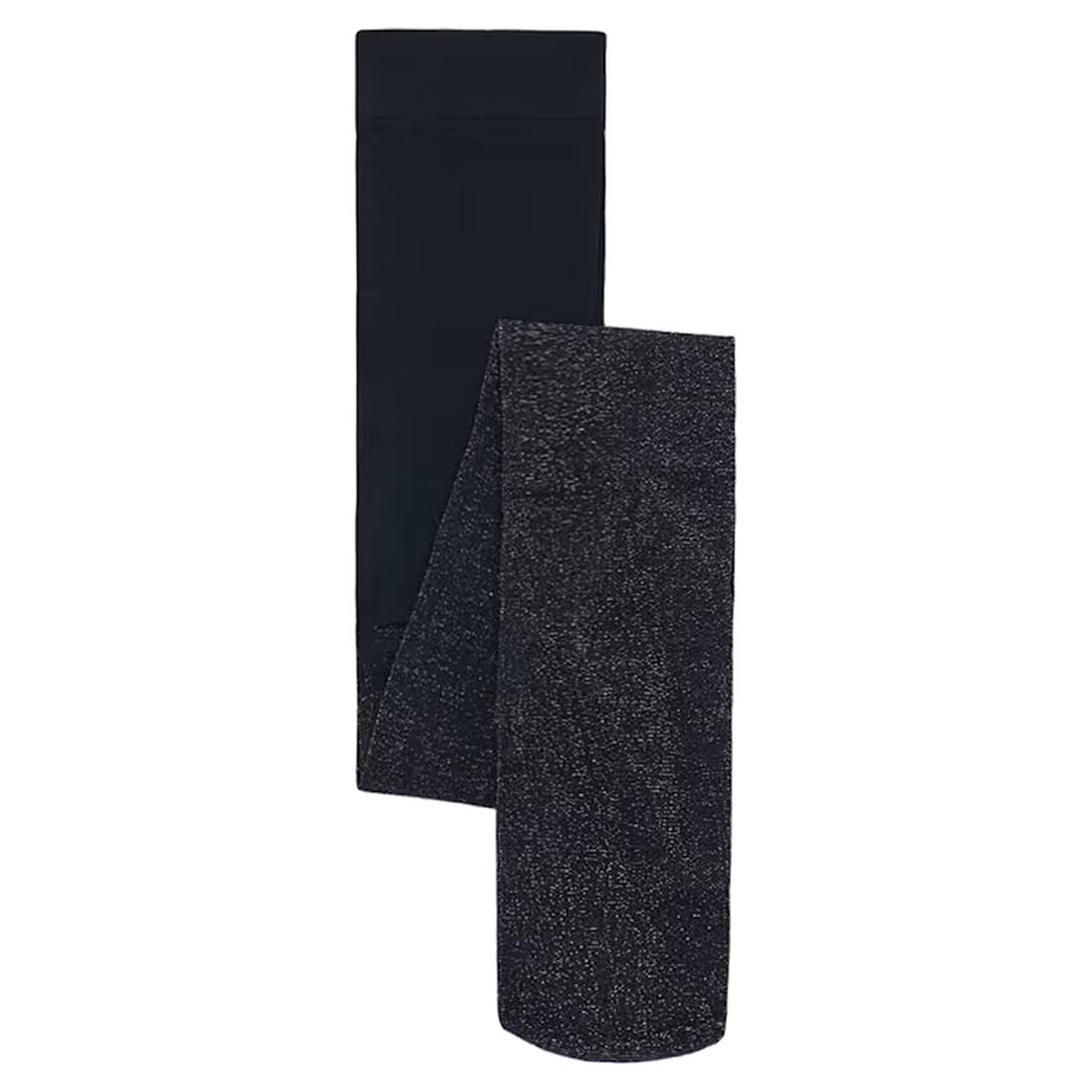 Girls Black Shimmer Tights, 3, hi-res