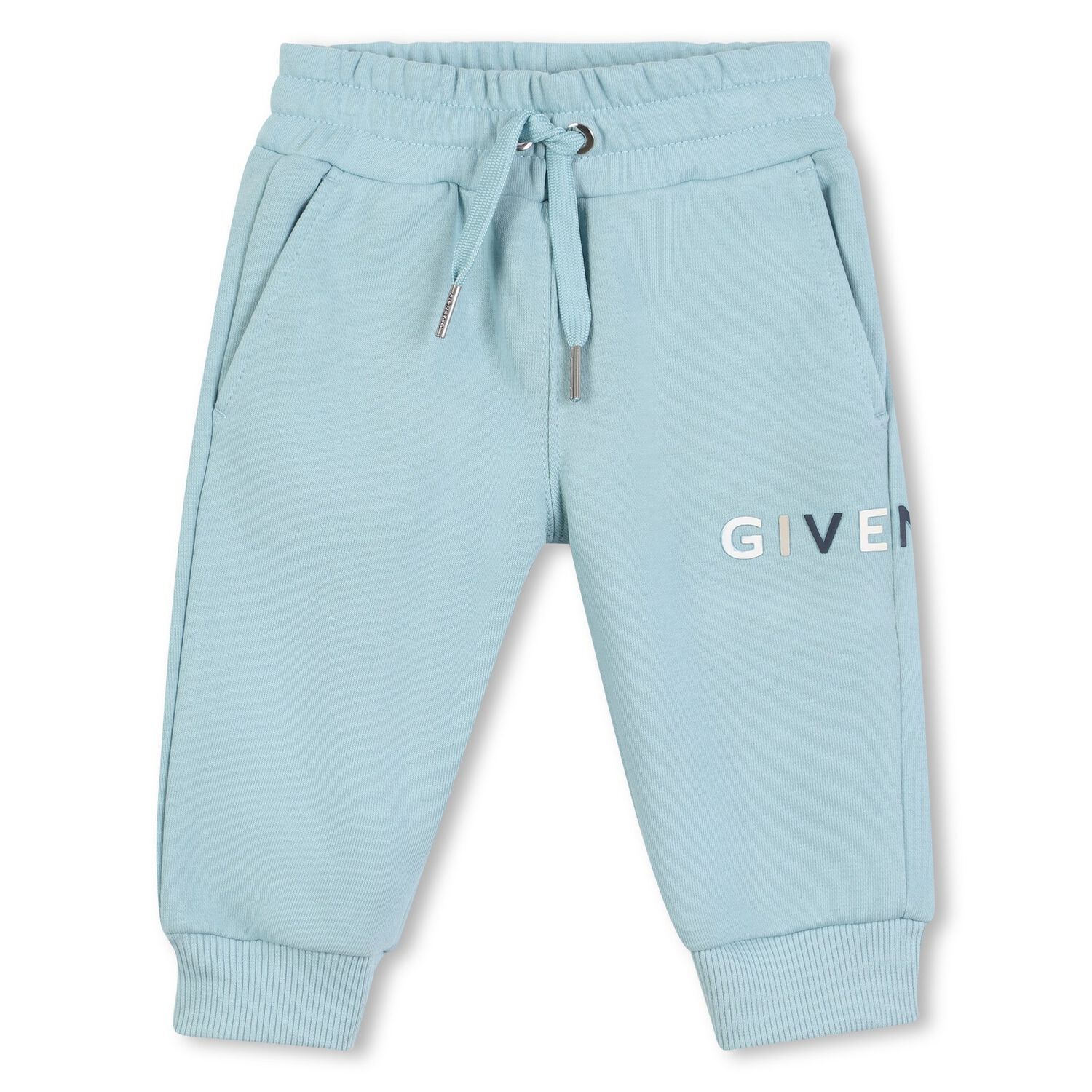 Younger Boys Blue Logo Joggers, 1, hi-res image number null