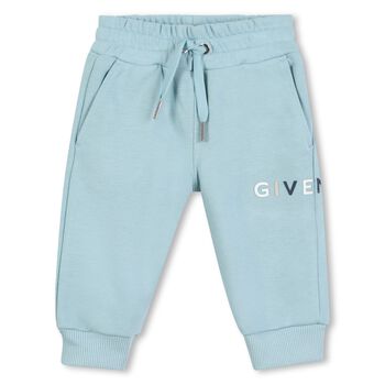 Younger Boys Blue Logo Joggers