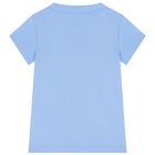 Girls Blue Logo T-Shirt, 1, hi-res