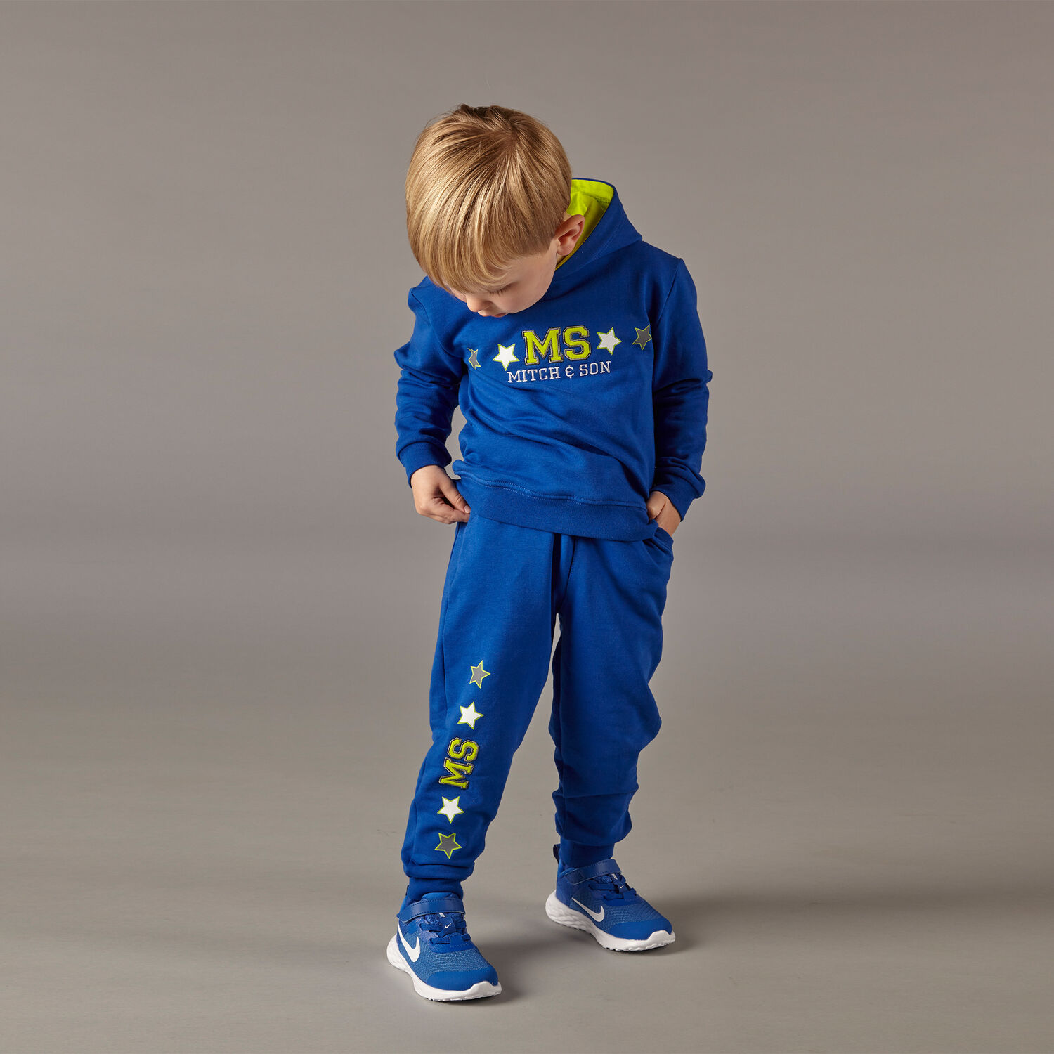 Boys Blue Logo Tracksuit, 1, hi-res image number null