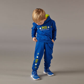 Boys Blue Logo Tracksuit