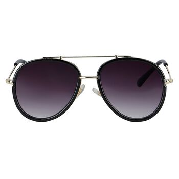 Girls Black Aviator Sunglasses