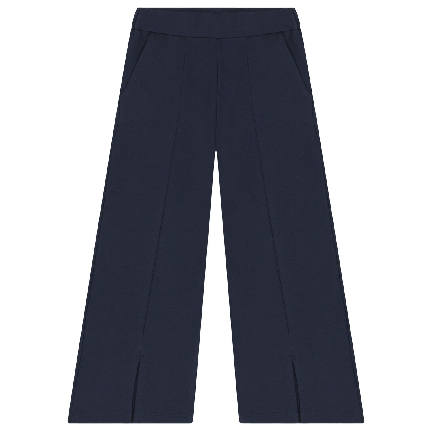 Girls White & Navy Blue Printed Tracksuit ( 3 Piece ), 1, hi-res