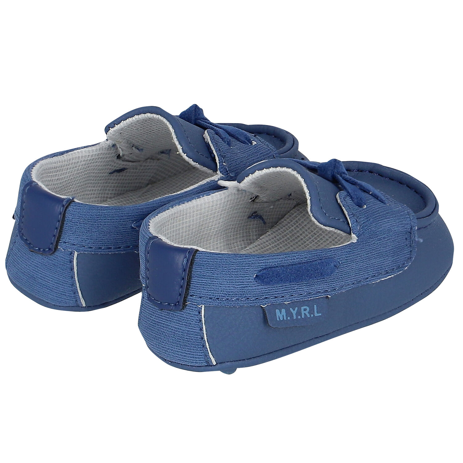 Baby Boys Blue Pre-Walker Mocassins, 2, hi-res image number null