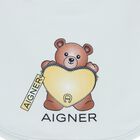 مريلة بشعار دب تيدي باللون  أزرق للأولاد, 2, hi-res