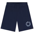 Navy Blue Logo Shorts, 2, hi-res